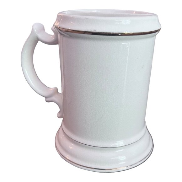 Vtg Shaving Cup Nautical Sailing Ship Porcelain Gilded Rim an Handle - Picture 3 of 7